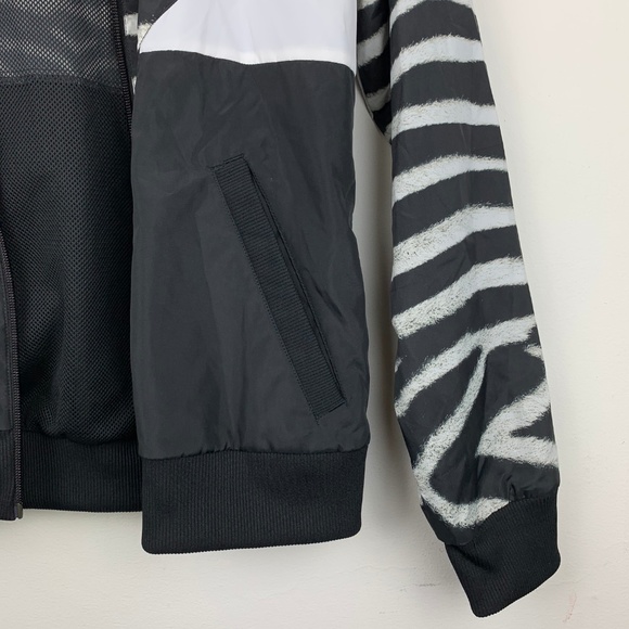 ADIDAS ORIGINALS — Zebra Print Windbreaker Jacket - Picture 6 of 6